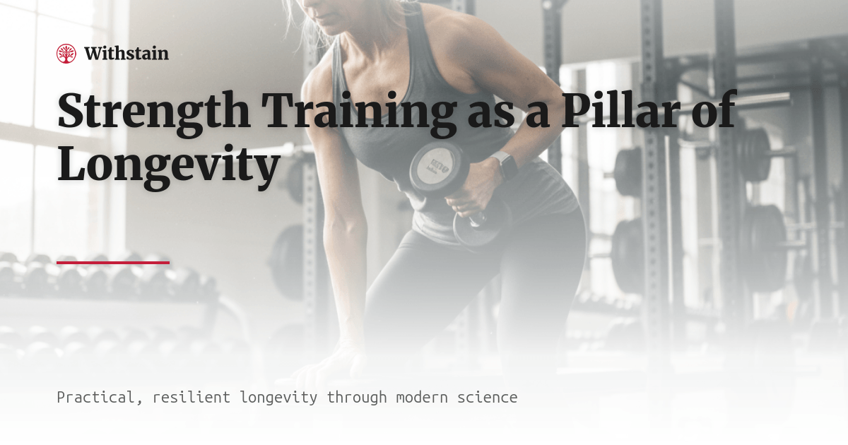 Strength Training as a Pillar of Longevity | Withstain